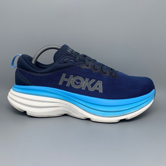 Hoka One Bondi 8 Blue Road Running Shoes Mens 9.5D - Picture 5 of 10